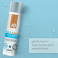 Ad highlighting features of the System JO H2O Anal Water- Based Lubricant.
