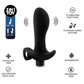 Image of the Anal Adventures Platinum Rechargeable Vibrating Prostate Massager from Blush featuring: 3 in 1 toy, phthalate free, lab certified, body safe, 10 vibrating functions, platinum cured silicone, waterproof, fragrance free.
