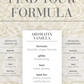 Ad featuring the formula for the System JO Aromatix Vanilla scented massage oil.