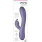 Inya - Luv Bunny Rechargeable Silicone Rabbit Vibrator - Dark Teal, Purple
