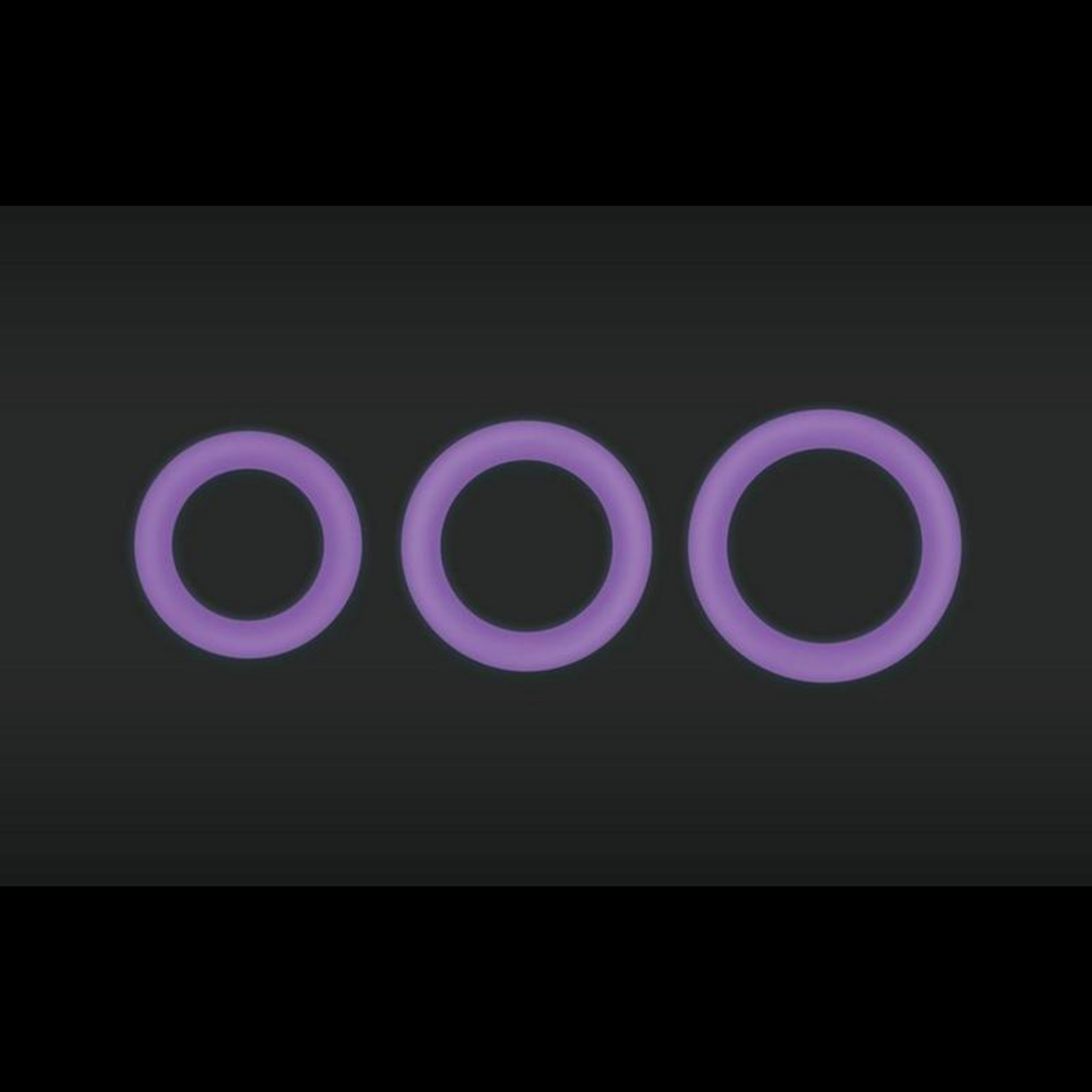 Firefly - Halo Silicone Cock Ring - Glow in the Dark - Medium - Purple