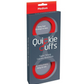 Quickie Cuffs - Super Strong Silicone Restraints - Medium - Red, Black