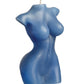 Side angle view of the LaCire Torso Candle from Sportsheets (form 3/blue) shows off the female curves of the candle.