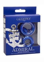 Load image into Gallery viewer, Admiral Universal Silicone Cock Ring - Blue - Set