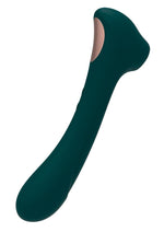 Load image into Gallery viewer, Alive Quiver Rechargeable Silicone Dual End Vibrator and Clitoral Stimulator - Teal