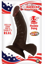 Load image into Gallery viewer, All American Whoppers Dildo with Balls - Chocolate - 6.5in