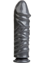 Load image into Gallery viewer, American Bombshell Bunker Buster Dildo - Grey/Gun Metal - 10.7in