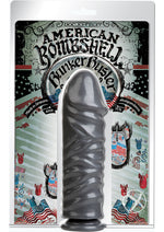 Load image into Gallery viewer, American Bombshell Bunker Buster Dildo - Grey/Gun Metal - 10.7in
