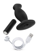 Load image into Gallery viewer, Anal Adventures Platinum Silicone Rechargeable Vibrating Prostate Massager 02