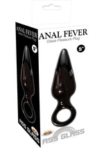 Load image into Gallery viewer, Anal Fever Glass Pleasure Plug - Ass Glass - Black - 5in