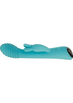 Load image into Gallery viewer, Aqua Bunny Rechargeable Silicone Rabbit Vibrator with 80 Functions