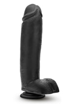 Load image into Gallery viewer, Au Naturel Bold Huge Dildo with Suction Cup - Black/Chocolate - 10.5in