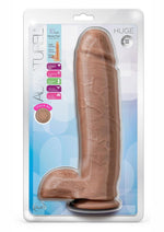 Load image into Gallery viewer, Au Naturel Huge Sensa Feel Dildo with Suction Cup - Caramel/Mocha - 10in