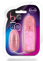 Load image into Gallery viewer, B Yours Glitter Power Bullet Vibrator with Remote Control - Pink