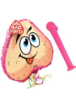 Load image into Gallery viewer, Bachelorette Pecker Bat and Balls Pinata Combo - Pink