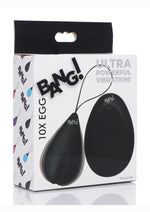 Load image into Gallery viewer, Bang! 10x Rechargeable Silicone Vibrating Egg with Remote Control - Black