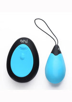Load image into Gallery viewer, Bang! 10x Rechargeable Silicone Vibrating Egg with Remote Control - Blue