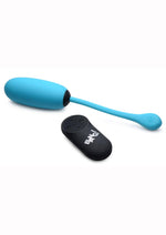 Load image into Gallery viewer, Bang! 28x Plush Silicone Rechargeable Egg with Remote Control - Blue