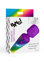 Load image into Gallery viewer, Bang! Rainbow Mini Wand Rechargeable Silicone Vibrator - Multicolor