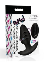 Load image into Gallery viewer, Bang Rotating Vibra Plug W/Remote Blk