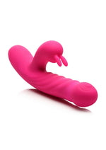 Load image into Gallery viewer, Bang! Thrusting and Vibrating Rechargeable Silicone Rabbit Vibrator - Pink