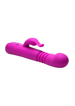 Load image into Gallery viewer, Bang! Thrusting Rechargeable Silicone Rabbit Vibrator - Purple