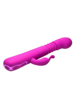 Load image into Gallery viewer, Bang! Thrusting Rechargeable Silicone Rabbit Vibrator - Purple