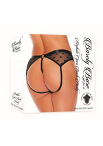 Load image into Gallery viewer, Barely Bare Keyhole Open Back Panty - Black - One Size