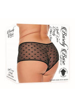Load image into Gallery viewer, Barely Bare Split Lace Panty - Black - Plus Size/Queen