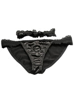Load image into Gallery viewer, Bedroom Bliss Jolie Strap-On Panty Harness and Garter - Black - Small