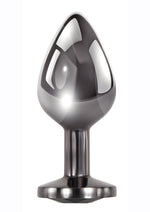 Load image into Gallery viewer, Black Gem Anal Plug - Black/Metal - Medium