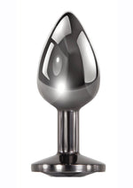 Load image into Gallery viewer, Black Gem Anal Plug - Black/Metal - Small