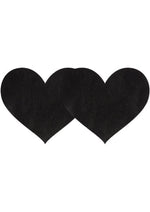 Load image into Gallery viewer, Black Satin Heart - Black - 2pk