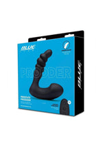 Load image into Gallery viewer, Blue Line Prodder Silicone Rechargeable Sphincter Training Remote Controlled Prostate Stimulator - Black