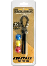 Load image into Gallery viewer, Boneyard Single Slide Cock Leash 2x Stretch Silicone - Black/Multicolor