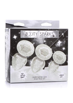 Load image into Gallery viewer, Booty Sparks Glitter Gem Anal Plug - Silver - Large/Medium/Small - 3pc/Set