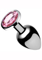 Load image into Gallery viewer, Booty Sparks Pink Gem Small Anal Plug - Metal/Pink - Small