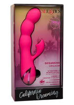 Load image into Gallery viewer, California Dreaming Oceanside Orgasm Rechargeable Silicone Clirotal Stimulator - Pink