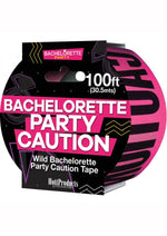 Load image into Gallery viewer, Caution Bachelorette Party Tape - Black/Pink - 100ft