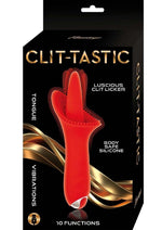 Load image into Gallery viewer, Clit-Tastic Luscious Clit Licker Rechargeable Silicone Clitoral Vibrator - Red