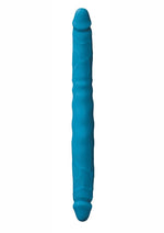 Load image into Gallery viewer, Colours Double Pleasures Silicone Double Dildo - Blue - 12in
