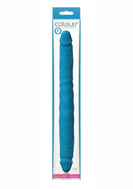 Load image into Gallery viewer, Colours Double Pleasures Silicone Double Dildo - Blue - 12in