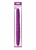Load image into Gallery viewer, Colours Double Pleasures Silicone Double Dildo - Purple - 12in