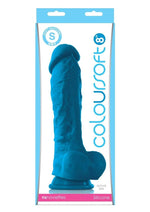Load image into Gallery viewer, Coloursoft Silicone Dildo - Blue - 8in