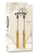 Load image into Gallery viewer, Couture Clip's Shimmer and Chic Nipple Clamps - Gold - One Size