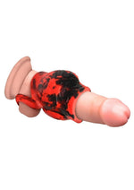 Load image into Gallery viewer, Creature Cocks Hell Hound Silicone Penis Sleeve and Ball Stretcher
