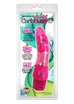 Load image into Gallery viewer, Crystal Caribbean Number 4 Jelly Vibrator - Pink - 6.5in