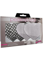 Load image into Gallery viewer, Dark Angel Hearts - Silver/White