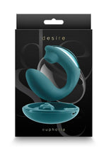 Load image into Gallery viewer, Desire Euphoria Dual End Vibrator with Air Pulse Clitoral Stimulation - Green
