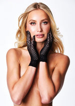 Load image into Gallery viewer, Diamond Jacquard Glove - Black/Diamond